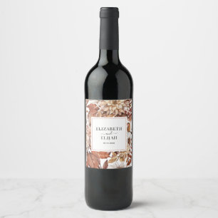 Étiquette Pour Bouteilles De Vin Terracotta personnalisée Automne automne