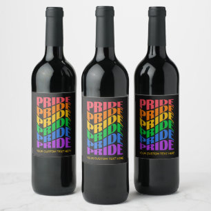 Étiquette Pour Bouteilles De Vin Texte personnalisé Fierté