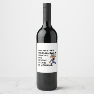 Étiquette Pour Bouteilles De Vin The Happy Drinker