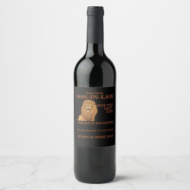 Étiquette Pour Bouteilles De Vin The Venin (Devant)