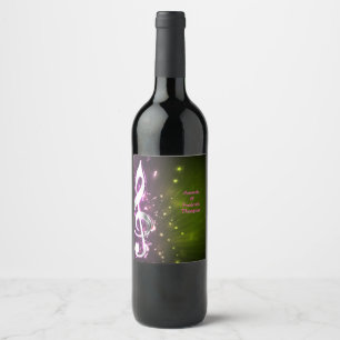 Étiquette Pour Bouteilles De Vin Thèmes de célébration pour les amoureux de la musi