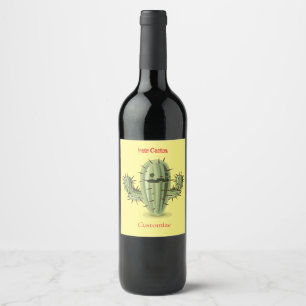 Étiquette Pour Bouteilles De Vin Tonnerre Irate Cactus Thunder_Cove