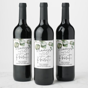 Étiquette Pour Bouteilles De Vin Toujours lire le Faire-part de grossesse à l'impre