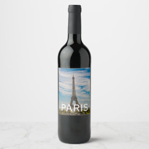 Étiquette Pour Bouteilles De Vin Tour Eiffel à Paris