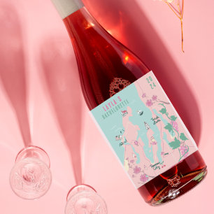 Étiquette Pour Bouteilles De Vin Traverse City Michigan Wine Thème Bachelorette