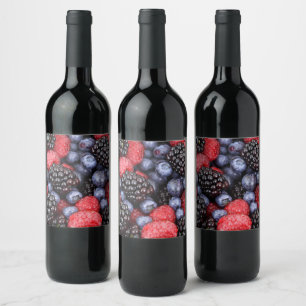Étiquette Pour Bouteilles De Vin Très Berry
