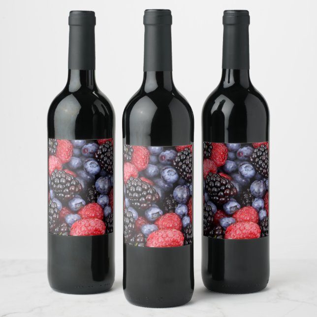 Étiquette Pour Bouteilles De Vin Très Berry (Bouteilles)