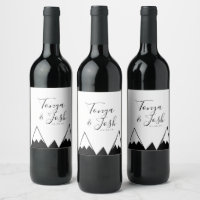 Triangle de montagne Hauts Noirs et Blancs Mariage