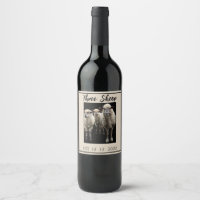 TROIS ÉTIQUETTE DE BOUTEILLE DE VIN SHEEP PHOTO