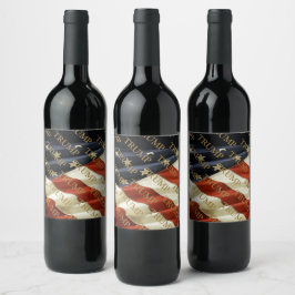 ÉTIQUETTE POUR BOUTEILLES DE VIN TRUMP