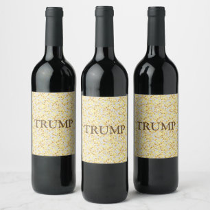ÉTIQUETTE POUR BOUTEILLES DE VIN TRUMP