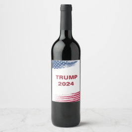 Étiquette Pour Bouteilles De Vin Trump 2024
