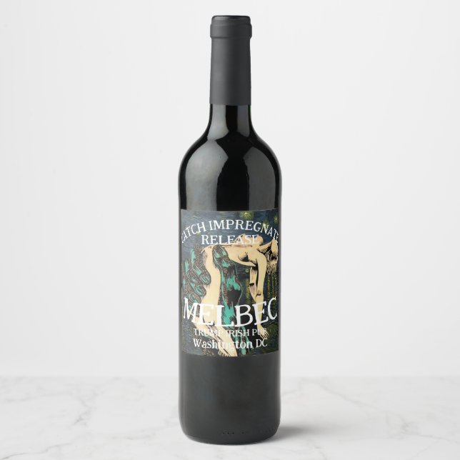 Étiquette Pour Bouteilles De Vin Trump Bans Women's Voting Midterm Elections 2026 (Devant)
