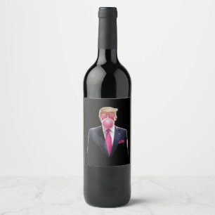 Étiquette Pour Bouteilles De Vin Trump bulle spéculative