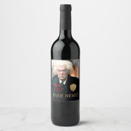 Étiquette Pour Bouteilles De Vin Trump's Witch Hunt