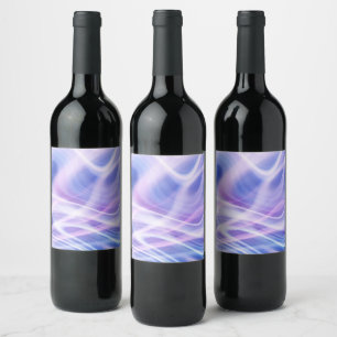 Étiquette Pour Bouteilles De Vin Un brouillard pastel mystique