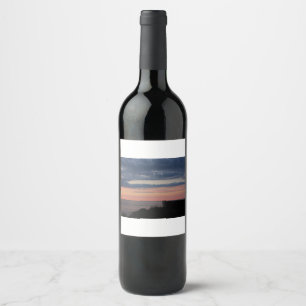 Étiquette Pour Bouteilles De Vin Un coucher du soleil de Scotian de nova