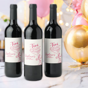 Étiquette Pour Bouteilles De Vin Un Tini un peu plus vieux 30e anniversaire de Pink