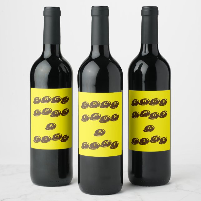 Étiquette Pour Bouteilles De Vin une fois à la fois (Bouteilles)