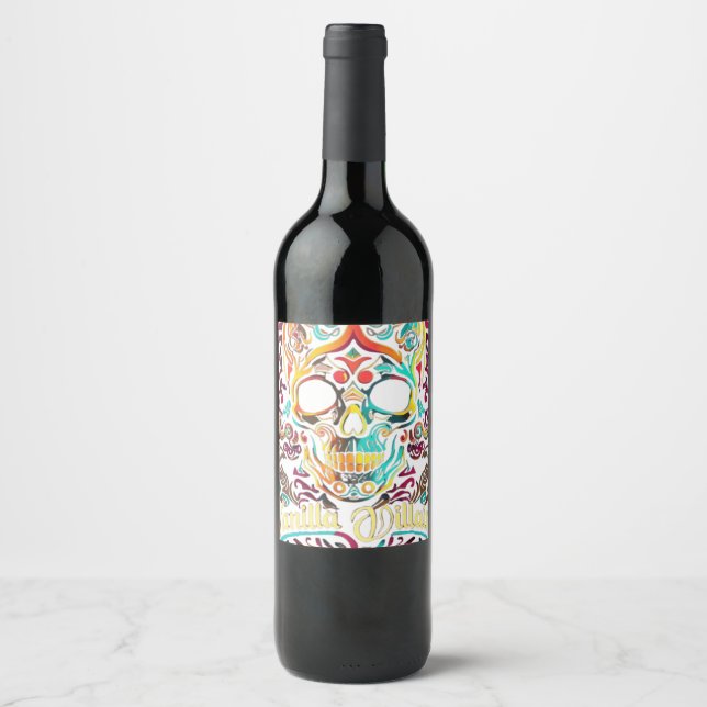 Étiquette Pour Bouteilles De Vin Vanilla Villain (Devant)