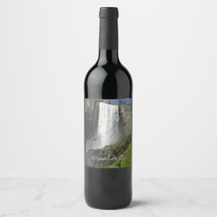 Étiquette Pour Bouteilles De Vin Vernal Falls I dans le parc national de Yosemite