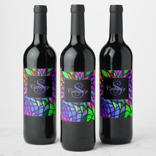 Étiquette Pour Bouteilles De Vin Verre de Faux (Bouteilles)