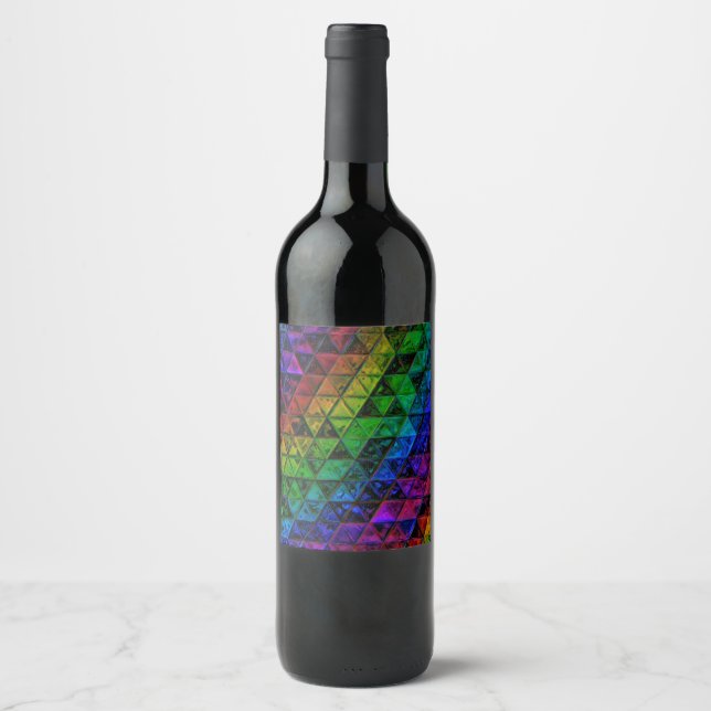 Étiquette Pour Bouteilles De Vin Verre de fierté (Devant)