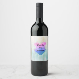 Étiquette Pour Bouteilles De Vin Veux-tu être parrain
