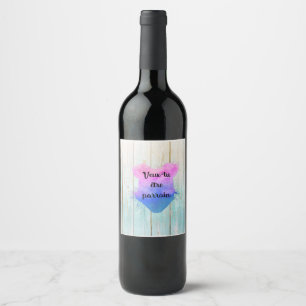 Étiquette Pour Bouteilles De Vin Veux-tu être parrain