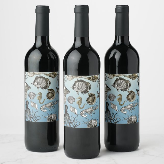 Étiquette Pour Bouteilles De Vin Vie maritime (Bouteilles)