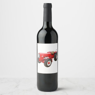 Étiquette Pour Bouteilles De Vin Vieux tracteur Güldner