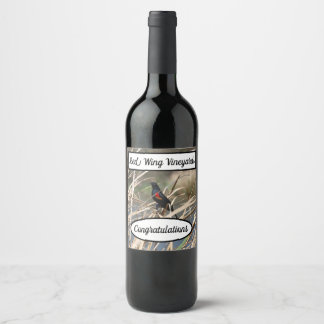 Étiquette Pour Bouteilles De Vin Vignobles Red Wing