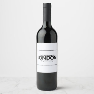 ÉTIQUETTE POUR BOUTEILLES DE VIN VILLE MODERNE NOUVELLE