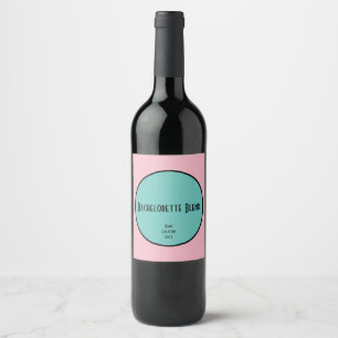 Étiquette Pour Bouteilles De Vin Vin de mélange pour enterrement de vie de jeune fi
