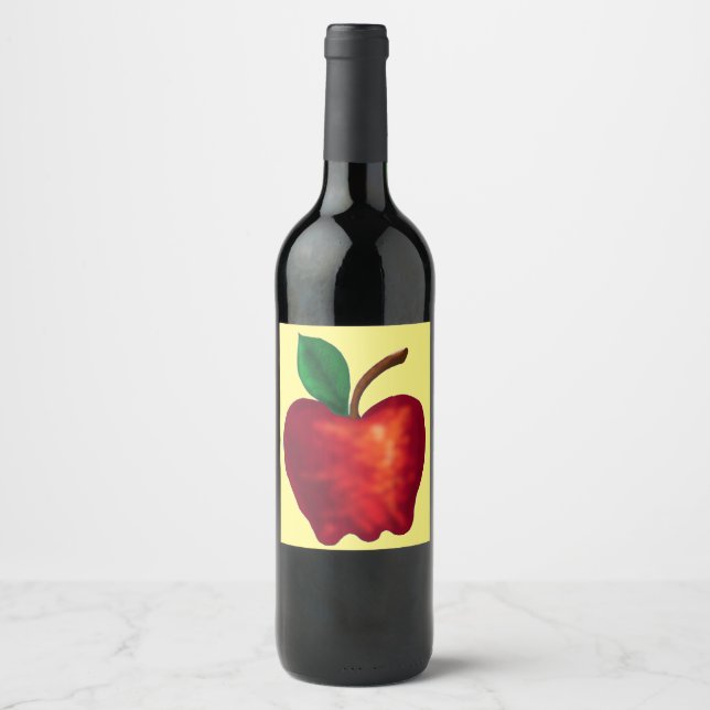 Étiquette Pour Bouteilles De Vin Vin de pomme (Devant)