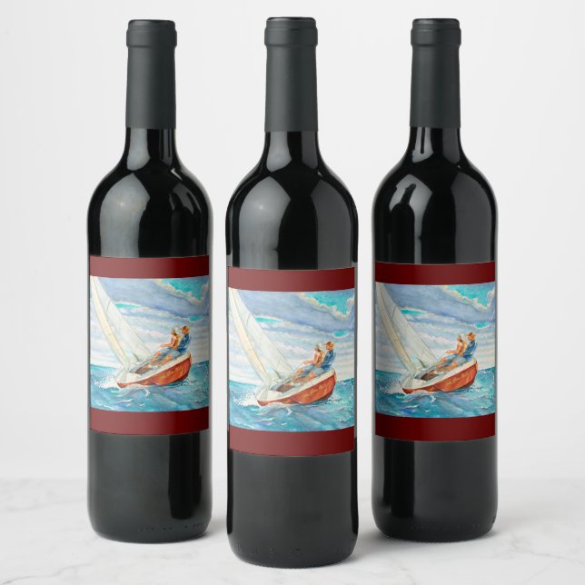 Étiquette Pour Bouteilles De Vin Vin de voile Étiquette (Bouteilles)