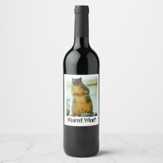 Étiquette Pour Bouteilles De Vin Vin d'écureuil