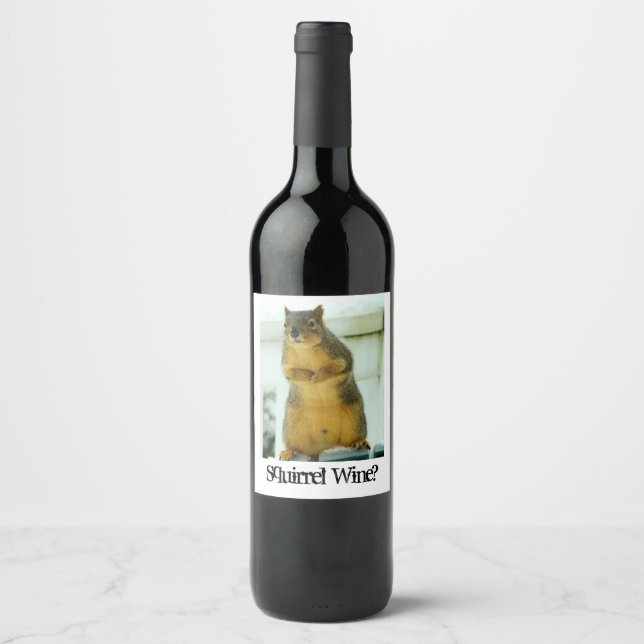 Étiquette Pour Bouteilles De Vin Vin d'écureuil (Devant)