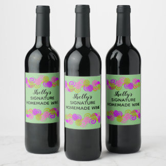 Étiquette Pour Bouteilles De Vin Vin Favori maison personnalisé