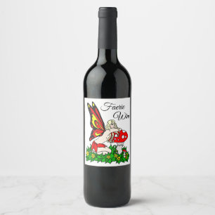 Étiquette Pour Bouteilles De Vin Vin féerie