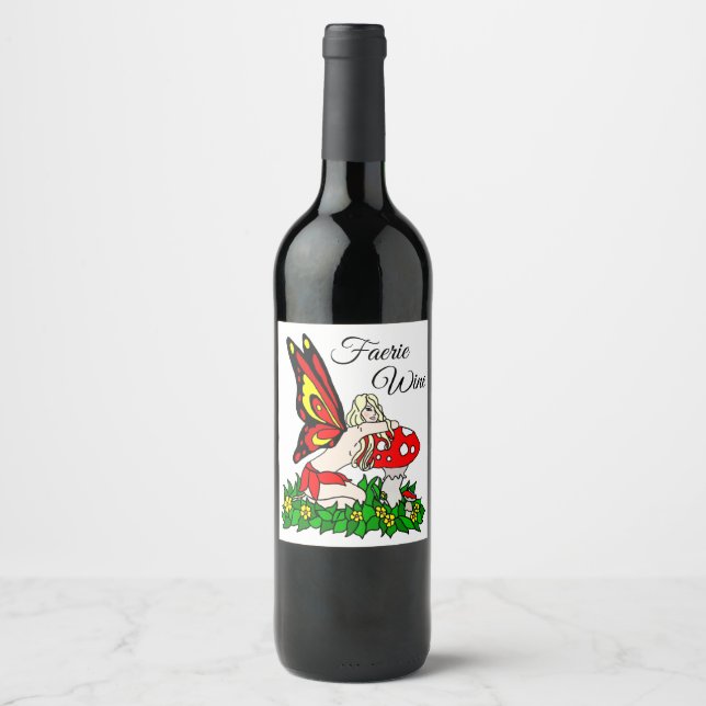 Étiquette Pour Bouteilles De Vin Vin féerie (Devant)