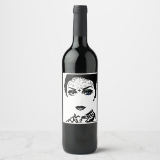 Étiquette Pour Bouteilles De Vin Vin Gothique Lady