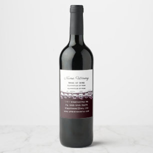 Étiquette Pour Bouteilles De Vin Vin rouge étiquette vin d'affaires