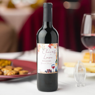 Étiquette Pour Bouteilles De Vin Vino avant voeu vin nuptiale douche de faveur