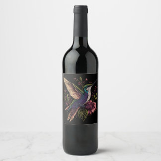 Étiquette Pour Bouteilles De Vin Vins de colibri - Vin Étiquette