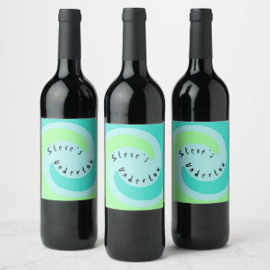 Étiquette Pour Bouteilles De Vin Vins maison personnalisés Vino Undertow