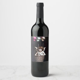 Étiquette Pour Bouteilles De Vin Vintage Cupid
