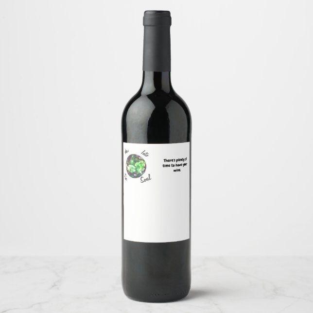 Étiquette Pour Bouteilles De Vin Voir Dans L'Âme - Ultrasound Wine Version (Devant)