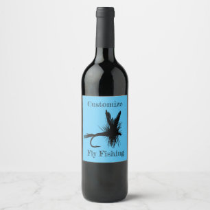 Étiquette Pour Bouteilles De Vin Vol Pêche Vol Thunder_Cove
