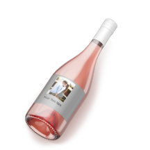 VOS Photo & Texte bouteille de vin étiquette